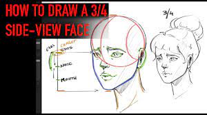 Procreate Drawing How To Draw A Face In Side View Youtube