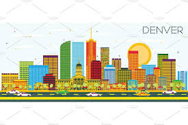 Black And White Denver Skyline Silhouette Denver Skyline Presentation Banner Image Concept Denver Skyline City Skyline Silhouette Skyline