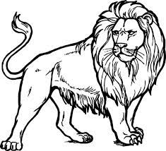 Leon Fuerte Para Colorear Imprimir E Dibujar Dibujos Colorear Com