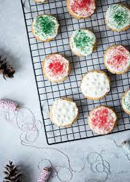 Soft Almond Flour Sugar Cookies With Vanilla Buttercream Ambitious Kitchen