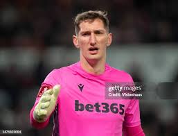 Stoke City golkeeper Jack Bonham during the FA Cup Fifth Round match...  News Photo