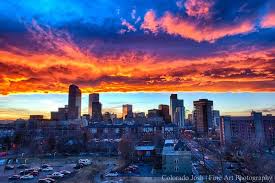 D Town Denver Colorado Sunset Visit Colorado Denver City Colorado