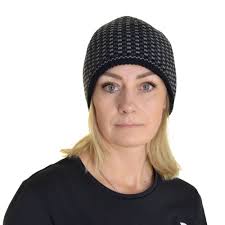 Beanie for Men and Women Casual Woolen Hat for Every Day for Winter Season  Fleece-lined Cap With Square Pattern Nordic North Style