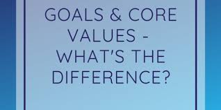 Be sure to take the quiz! What Is The Difference Between A Goal And A Core Value