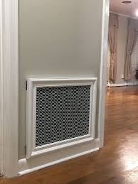 Got Rid Of The Rusty Vent Cover For Air Intake Bought A 16x20 Frame Painted It The Trim Color Bought Screen Wire Wall Vents Vent Covers Bathroom Exhaust