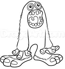 The objective of the my singing monsters match is to purchase and breed all the beasts in the match and to create a set of creatures which dance and perform tools and collect all or at least as much as you. My Singing Monsters Coloring Pages On Cartoons With Learn How To Draw Mammott From My Singing Monsters Video Game 13 Desenhos Imprimir