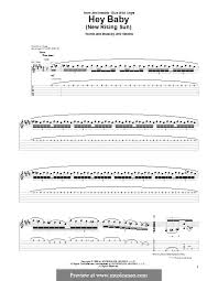 Hey Baby New Rising Sun Por J Hendrix Partituras On Musicaneo