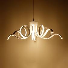 25 5 Lx25 5 W Modern Home Lighting White Octopus Pendant Light 75w High Performance Aluminum Chandelier For Living Room Dining Table Beautifulhalo Com