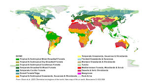 Biome Map Coloring Worksheet Terrestrial Ecoregions Of The World New Map Of Life On Earth Published By The American Institute Of Biological Science Olson Et Biomes Map Science Biology