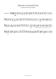 It was first officially proposed in 1974 to replace god save the queen, which had been the national anthem from 1788. Advance Australia Fair In Eb Sheet Music For Euphonium Solo Musescore Com