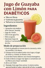 Jugo de Guayaba con Limón para DIABÉTICOS ✔️ Rico en fibras ✔️ Controla la  glucemia ✔️ Refuerza la inmunidad Ingredientes • 1 guayaba roja madura (con  cáscara, lavada) • Jugo de 1