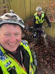 PCSO's Lee Hare and Kate Jackson have been out