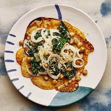 Chickpea Pancakes With Kale And Fennel Recipe In 2020 Chickpea Pancakes Recipes Vegan Dinner Recipes