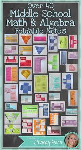 Middle School Math Foldable Style Notes Middle School Math Classroom Middle School Math Math Foldables