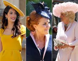 Certain aspects of royal wedding fashion are known far in advance, even while major details (meghan markle's wedding dress, anyone. Royal Wedding Photos Best And Worst Hats From Meghan Markle And Harry Wedding Royal News Express Co Uk