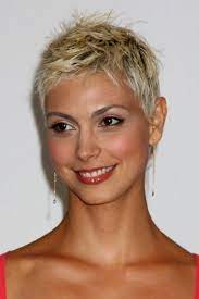 Pixie Haircut No Bangs Short Blonde Pixie Thick Hair Styles Short Hair Styles Pixie