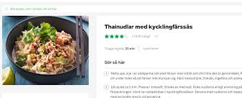 thainudlar med kycklingfarssas coop recept recept fisksas raksallad
