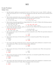 * calculate the voltage across each globe. 65 Pdf Circuit Worksheet Answers Printable Download Docx Circuitworksheet