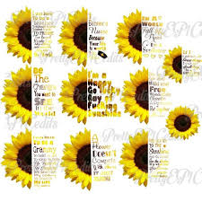 Check Out This Item In My Etsy Shop Https Www Etsy Com Listing 672018216 11 Png Mega Sunflower Bundle Half Flower On Head Mug Crafts Flower Quotes