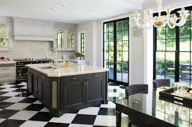 sophisticated black & white kitchens
