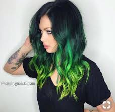 Ombrehair Hair Styles Green Hair Cool Hair Color