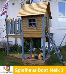 Die kleinste variante in unserem sortiment mit oberem haus wird standardmäßig. Stelzenhaus Spielturm Als Boot Meik I