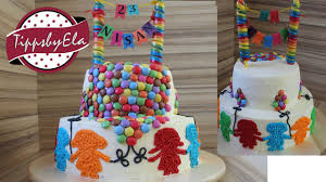 Torte zum kindergeburtstag mit einem bärchen. Kindertorte 2 Stockige Sahne Torte Anleitung 23 Nisan Pasta Youtube