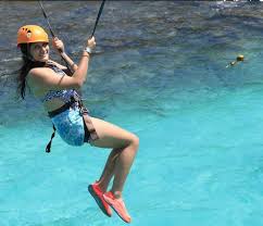 Nuestros tours de tirolesas en cancún y atvs no son para los sensibles. Las Tirolesas Del Parque De Garrafon Picture Of Cancun Dolphin Royal Swim On Isla Mujeres Tripadvisor