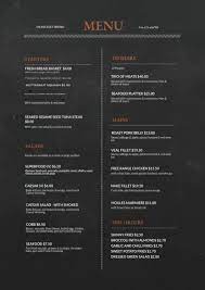 The casual restaurant a4 menu from musthavemenus has a subtle gray background bordered at the top with a rose colored floral pattern, and gray lace texture lines the bottom edge. 32 Free Simple Menu Templates For Restaurants Cafes And Parties Simple Menu Menu Template Restaurant Menu Template