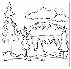 Mountain Coloring Page Children Coloring Pages Printable Coloring Pages Free Printable Coloring Pages Free Coloring Pages Forest Coloring Pages