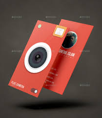 The sturdy camera cards should be used only with sdhc or sdxc host devices. Flat Camera Business Card By Pixvaly Graphicriver