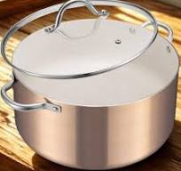 Unbranded Large 10 Quart Nonstick Stock Pot with Lid, Granite Coated,  Aluminum, Oven Safe, Induction Compatible, Glass Lid 33D29911F01