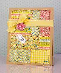Besides good quality brands, you'll also find plenty of discounts when you shop for card making machine during big sales. Wee Memories Hop Patchwork Cards Cards Handmade Fabric Cards