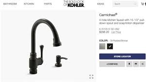 Avoid using cleaners with chlorides (bleach). Kohler Carmichael Kitchen Faucet Fix