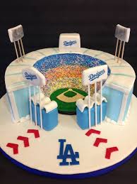 Dodger Stadium Cake Dodgers Cake Softball Birthday Cakes Dodgers Birthday Party