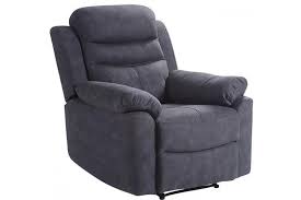 Fabric living room chairs : Conway Grey Fabric Recliner Armchair Furnitureinstore