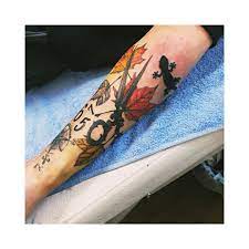 ハサミ もみじ タトゥー