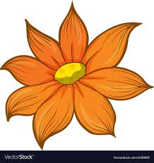 Pin By Inga Galkina On Piesinukai Flower Drawing Orange Flowers Image Illustration