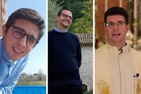 Don Christian Marchica, don Michele Frappa e don Daniele Morettin a  supporto degli uffici pastorali diocesani