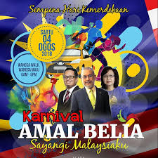 Tap the malaysian flag to collect point. Karnival Amal Belia