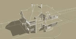 Progettare una casa è forse la parte più divertente ed interessante del lavoro di un architetto. Immagini Stock La Facciata E Una Parte Importante Del Progetto Di Una Casa Di Campagna L Edificio E Stato Progettato In Uno Stile Classico Tetti Spioventi E Balconi Dare Alla Casa Un