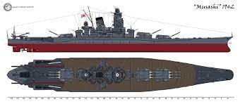 Japanese Super Dreadnought Musashi Yamato Class In 1942 Yamato Battleship Yamato Class Battleship Imperial Japanese Navy