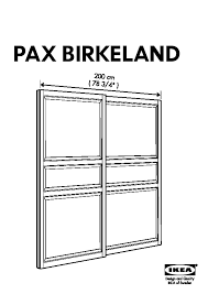 Pax Armoire Portes Coulissantes Birkeland Blanc Ikea France Ikeapedia