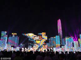 Shenzhen Celebrates China S 40th Anniversary Of Reform And Opening Up With Light Show Light Show Shenzhen 40th Anniversary
