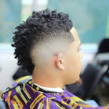 Faded Faux Hawk Haircuts For Curly Hair Curly Hair Styles Curly Hair Men Hair Styles