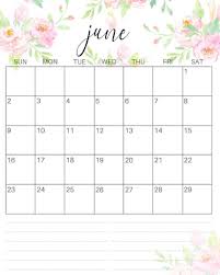Cute June 2020 Floral Wall Calendar In 2020 Cute Calendar Calendar Printables June 2019 Calendar