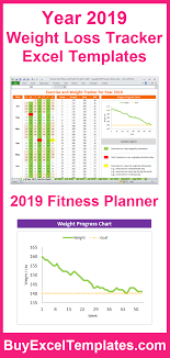 Pin On 2019 Fitness Planner Workout Weight Tracker For Calendar Year 2019 Excel Templates