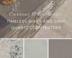 Includes weathered gray cabinet with stunning quartz countertop and white ceramic. Timeless White And Gray Quartz Countertops Msi Blog