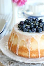 Blueberry Lemon Angel Food Cake Recipe Lemon Angel Food Cake Angel Food Sweet Recipes Desserts
