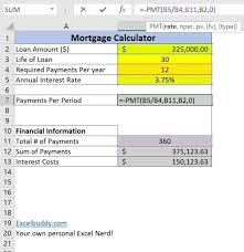 Use our free mortgage calculator to help you estimate your monthly mortgage payments. Mortgage Calculator In Excel Excelbuddy Com